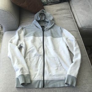 Bar III Men’s Color Block Full Zip Hoodie Sweatshirt Black Zipper Detail